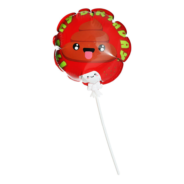 3 Emoji Poo Self-Inflating Balloons