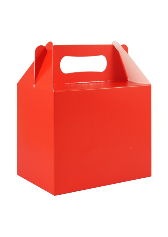 6 Red Party Lunch Boxes