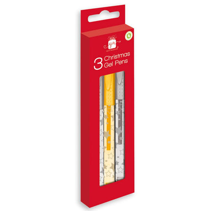 3 Pack Silver & Gold Gel Pens