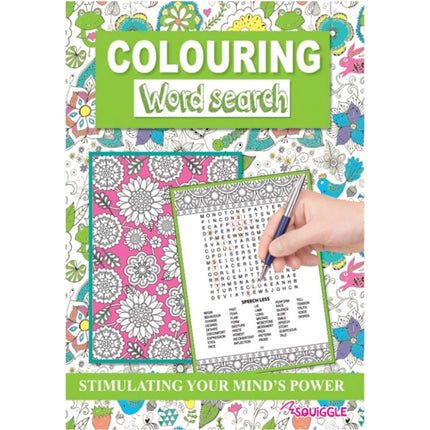 A4 Colouring Word Search Book