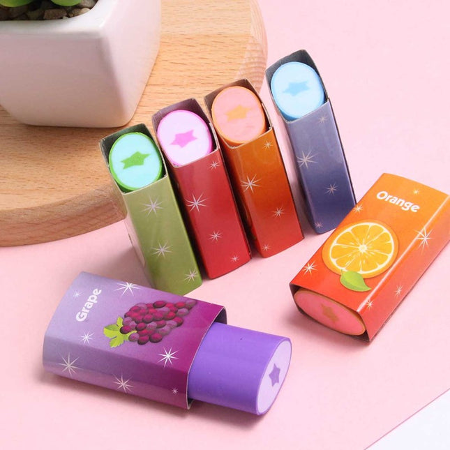 6 Scented Novelty Erasers