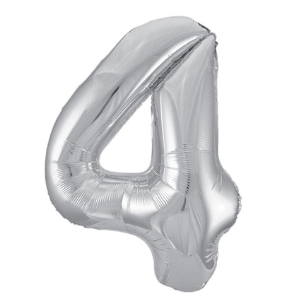 Giant Silver Number Balloons