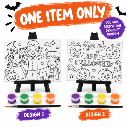 Halloween Paint Your Own Canvas with Stand