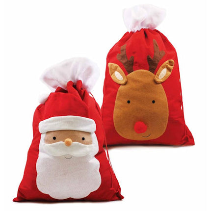 Christmas Felt Pompom Nose Sack