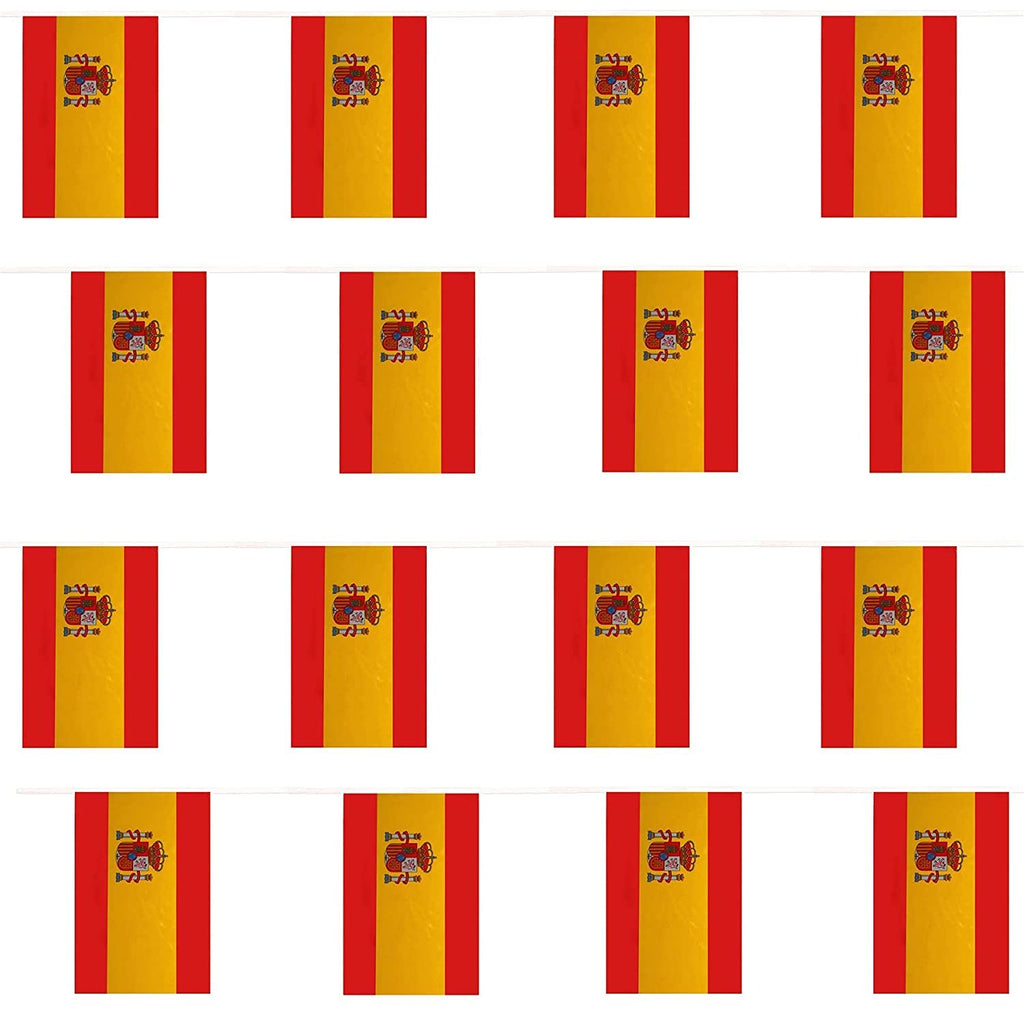 Spain Flag 10m Rectangular Bunting