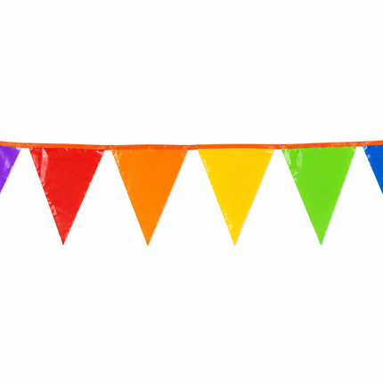 10m Multicoloured Triangle Bunting
