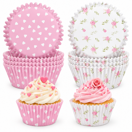 60 Mother's Day Printed Cupcake Cases