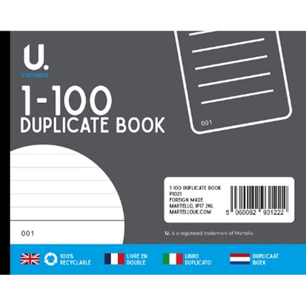 1-100 Duplicate Book