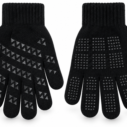 Black Ladies Gripper Gloves