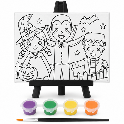 Halloween Paint Your Own Canvas with Stand