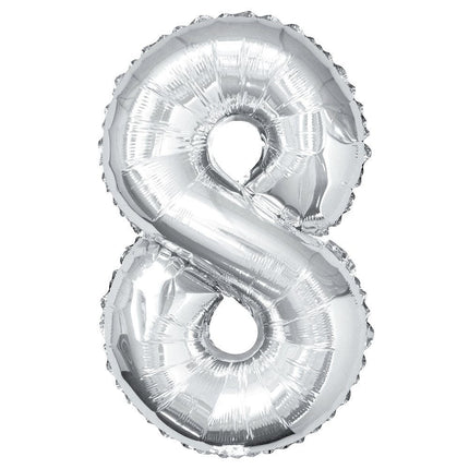 Giant Silver Number Balloons