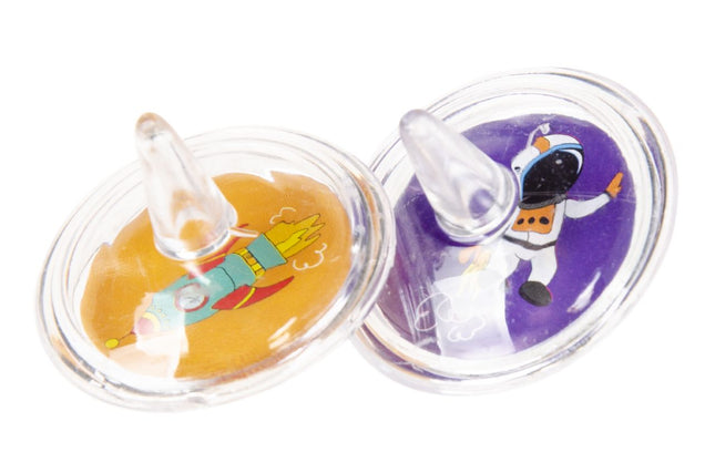 12 Space Spinning Tops (Bag)