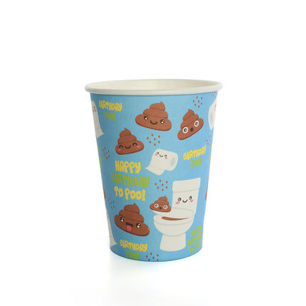 16 Emoji Poo Paper Party Cups