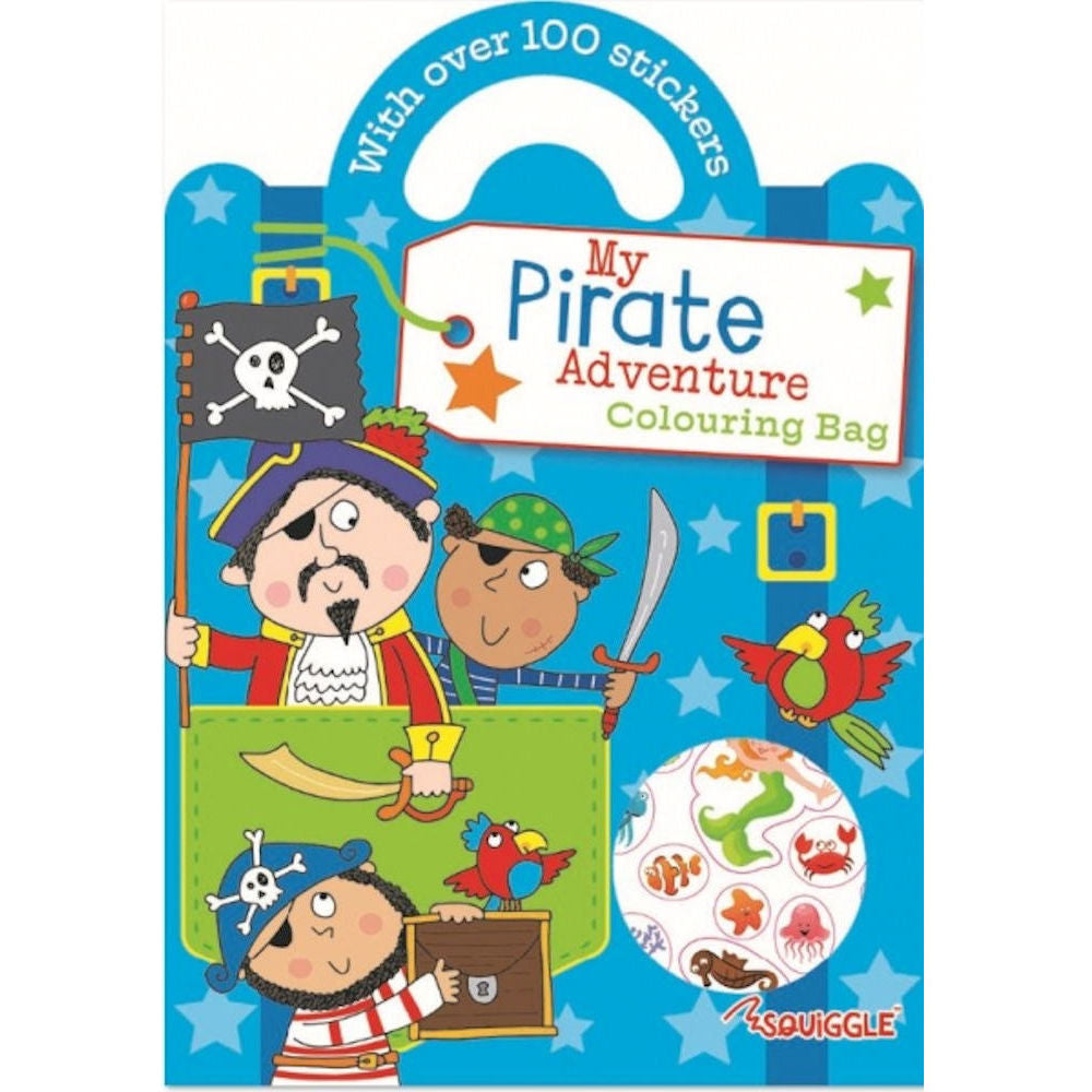 My Pirate Adventure Colouring Sticker Bag Book - Engaging Colouring Sticker Activities Convenient Bag