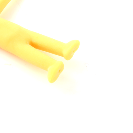 12 Yellow Stretchy Smiley Men