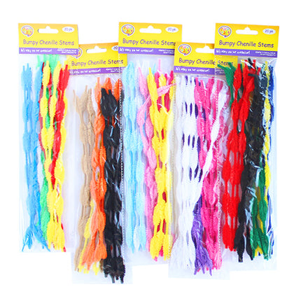 20 Bumpy Chenille Stems