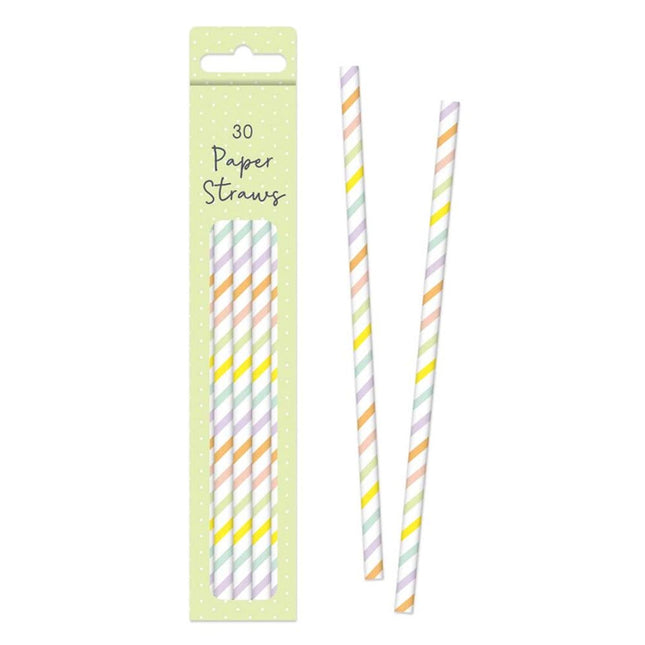 30 Easter Paper Straws