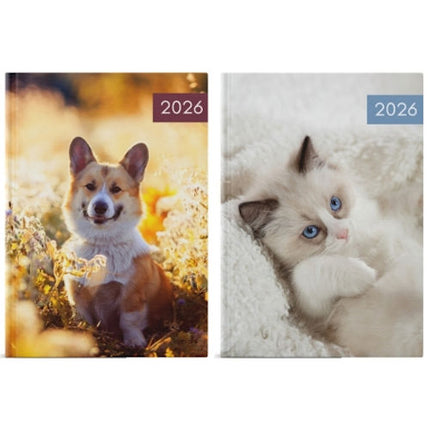 Cats/Dogs A5 Week To View 2026 Diary