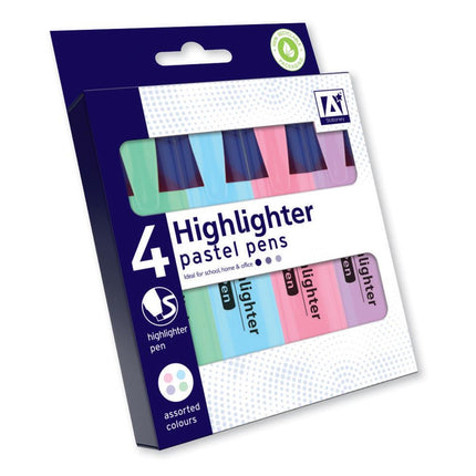 4 Pack Pastel Highlighters