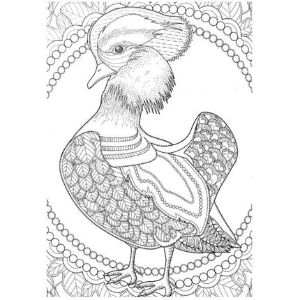 A4 Animals/Birds Adult Colouring Book