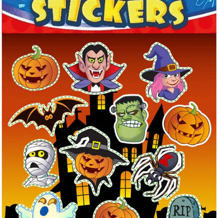6 Halloween Sticker Sheets