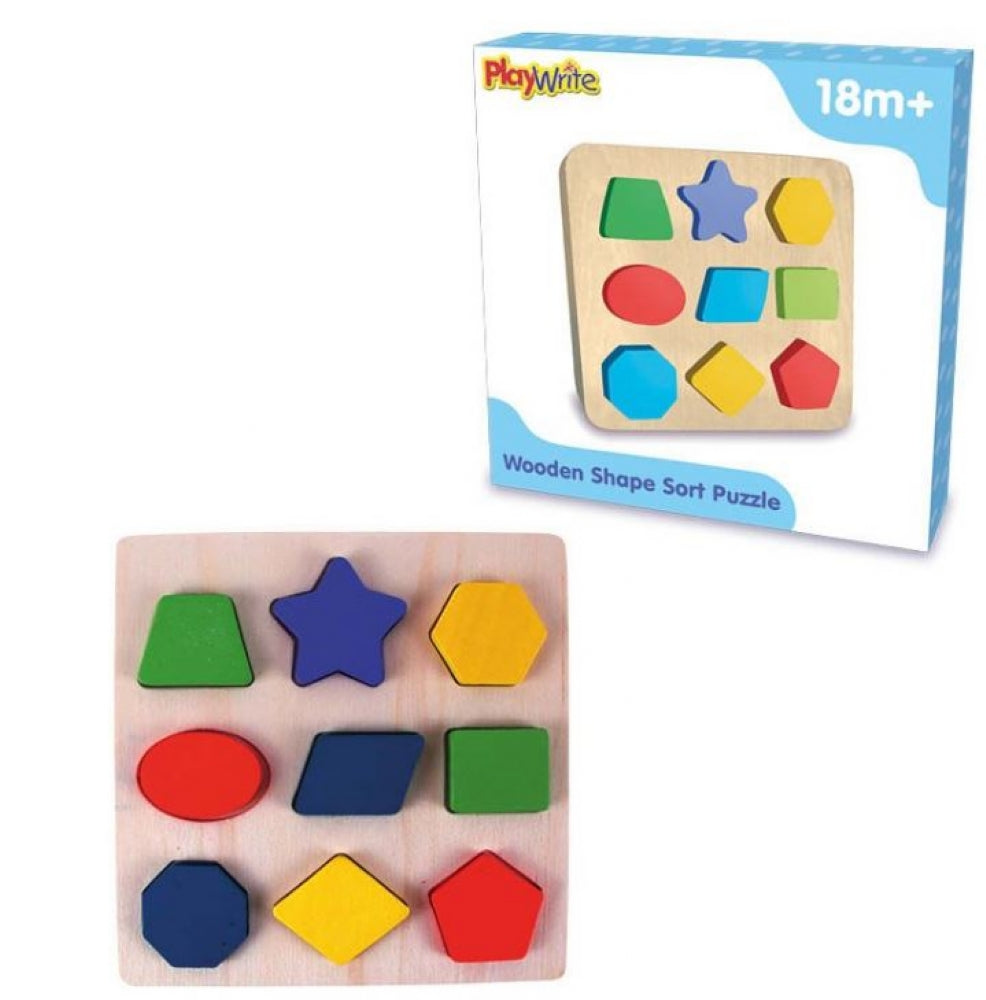 Wooden Colour Shape & Sort Puzzle