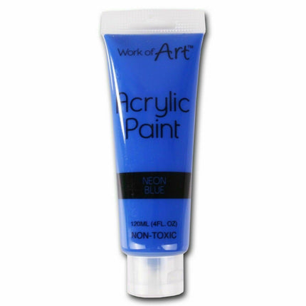 Neon Blue 120ml Acrylic Paint