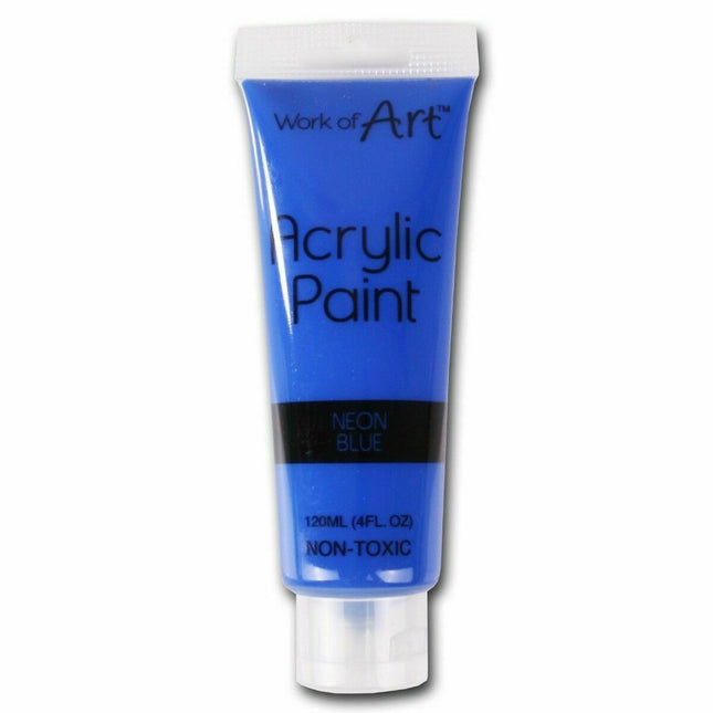 Neon Blue 120ml Acrylic Paint