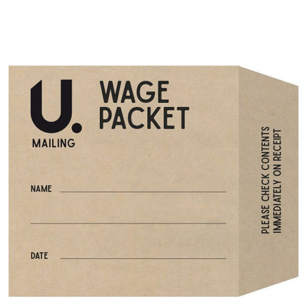 70 Manilla Wage Packet Envelopes