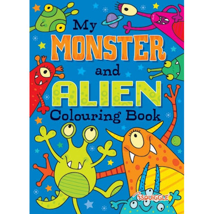 A4 Alien Monsters/Dinosaurs Colouring Book