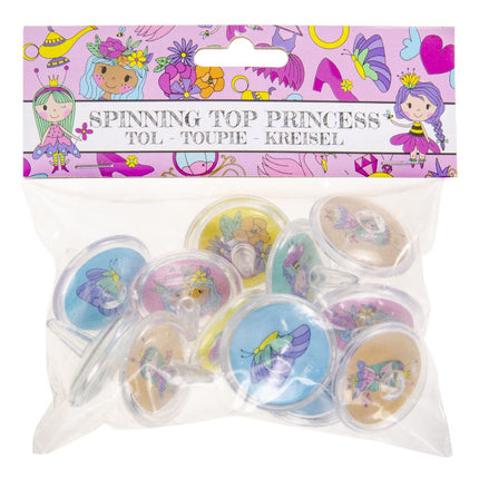 12 Princess Spinning Tops (Bag)
