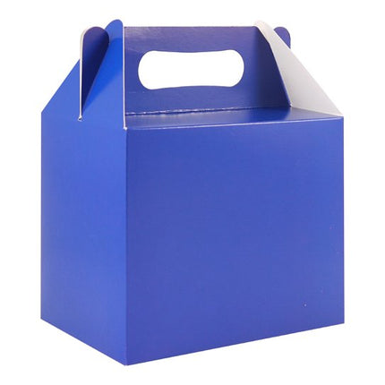 6 Royal Blue Party Lunch Boxes