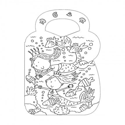 Mermaid/Pets Colouring & Sticker Bag Book