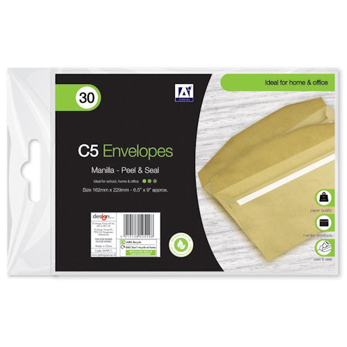 30 Pack C5 Manilla Envelope
