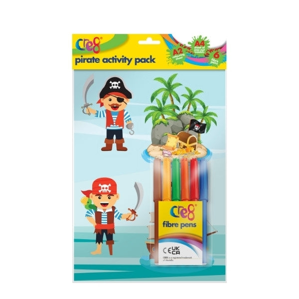 Pirate Activity Pack & 6 Fibre Pens