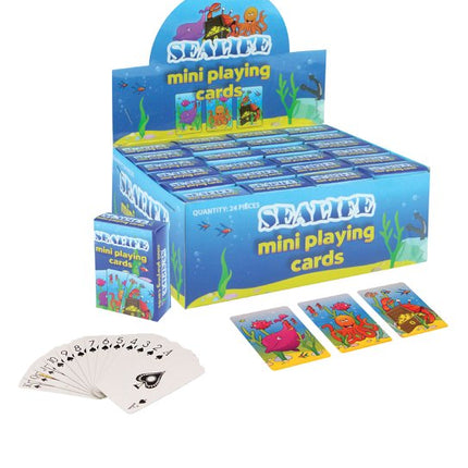 6 Sealife Miniature Playing Card Sets
