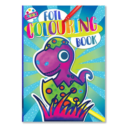 Blue Foil Colouring Book