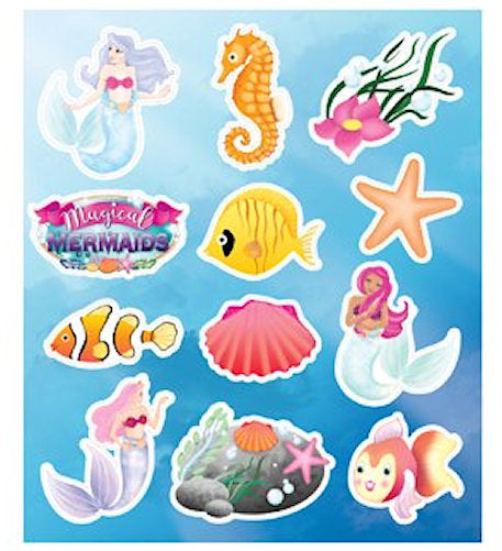 6 Mermaid Sticker Sheets