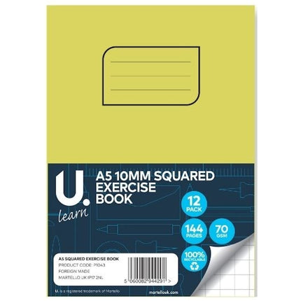 A5 Squared Exercise Book