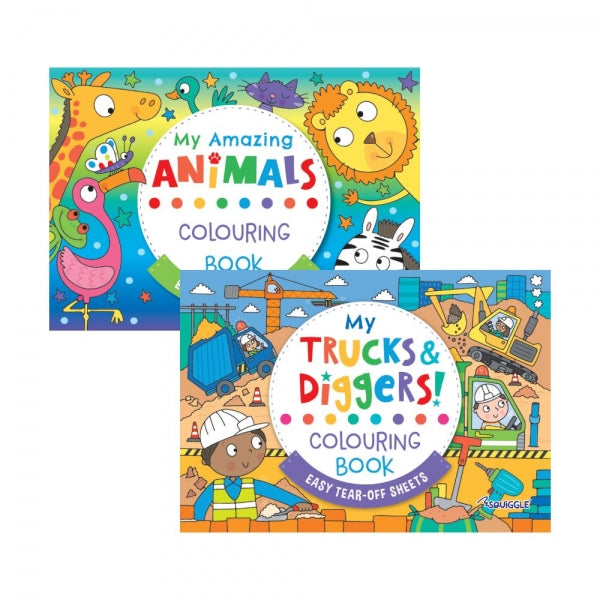 Kids Animals/Transport Colouring Pad