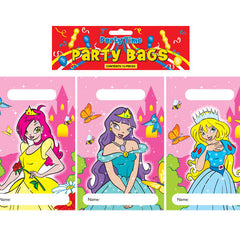 12 Princess Empty Party Bags
