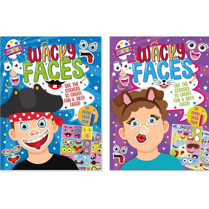A4 Funny Faces Sticker Book