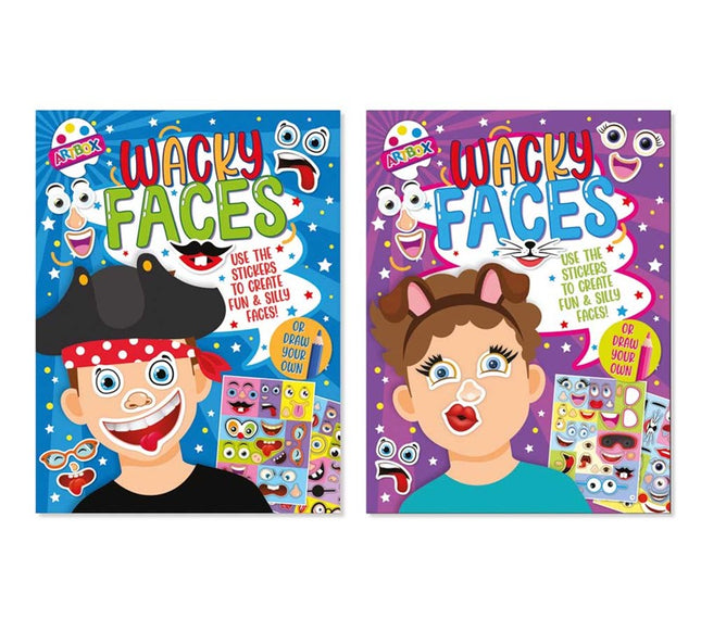 A4 Funny Faces Sticker Book