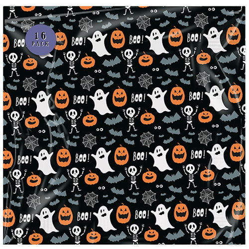 16 Halloween Printed Napkins