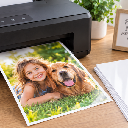 10 High Gloss A4 Photo Paper Sheets