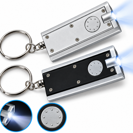 2 LED Keyring Torches