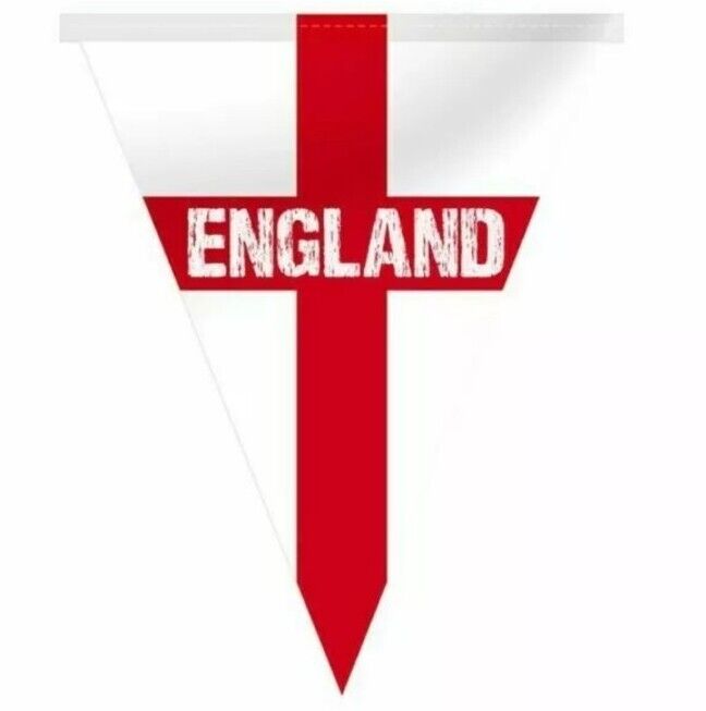 St George England Flag 5m Triangle Flag Bunting