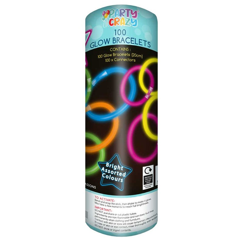100 Piece Glow Bracelet Tube