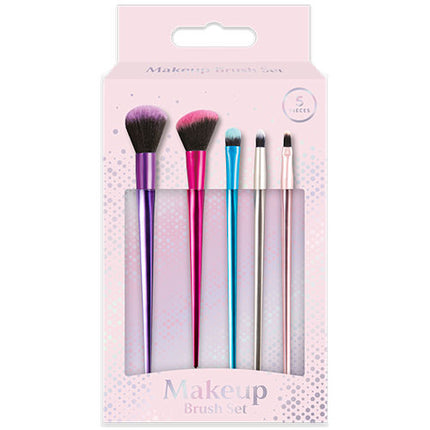 5 Colourful Makeup Brush Set