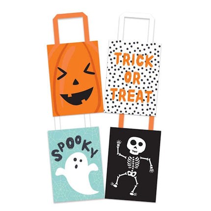 4 Halloween Paper Treat Bags